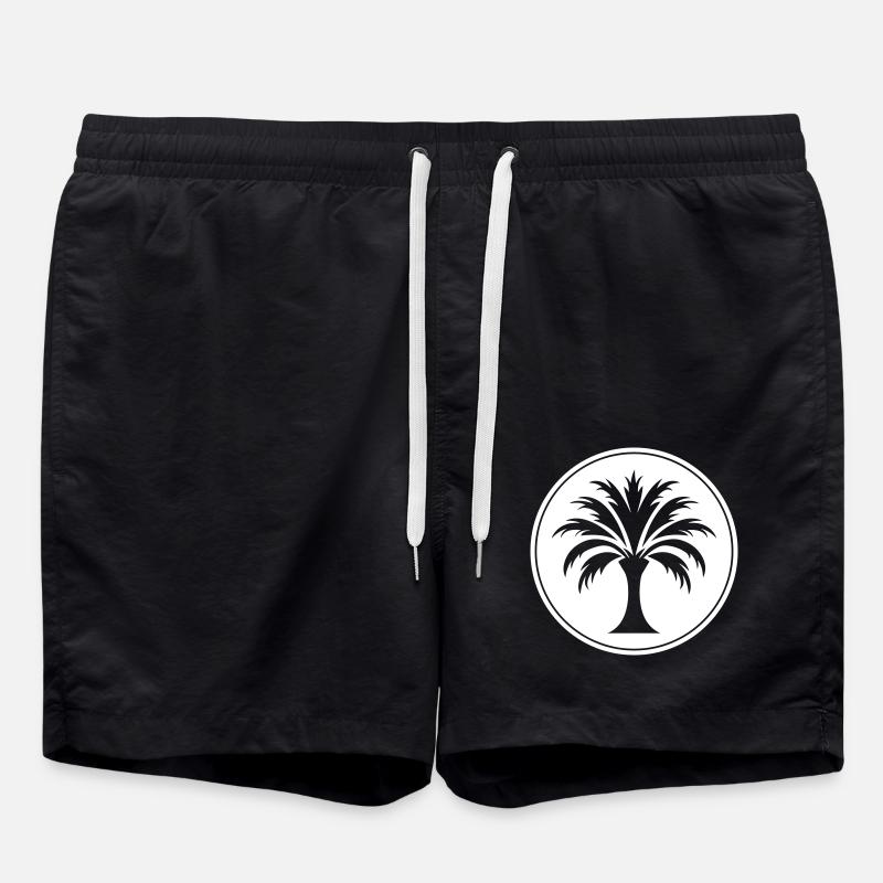 Palme Symbol - Badeshorts - Schwarz