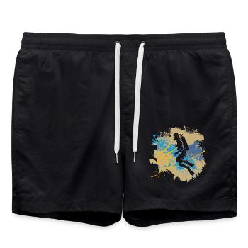 Plongée Licence de plongée Vacances sous-marine - Short de bain - noir - Devant - AI Model Male 185 light (185cm)