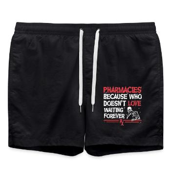 Apotheke Halloween - Badeshorts - Schwarz - Vorne - AI Model Male 185 light (185cm)