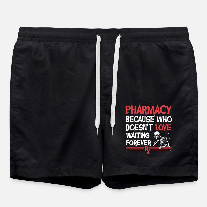 Pharmacy Halloween - Badeshorts - Schwarz