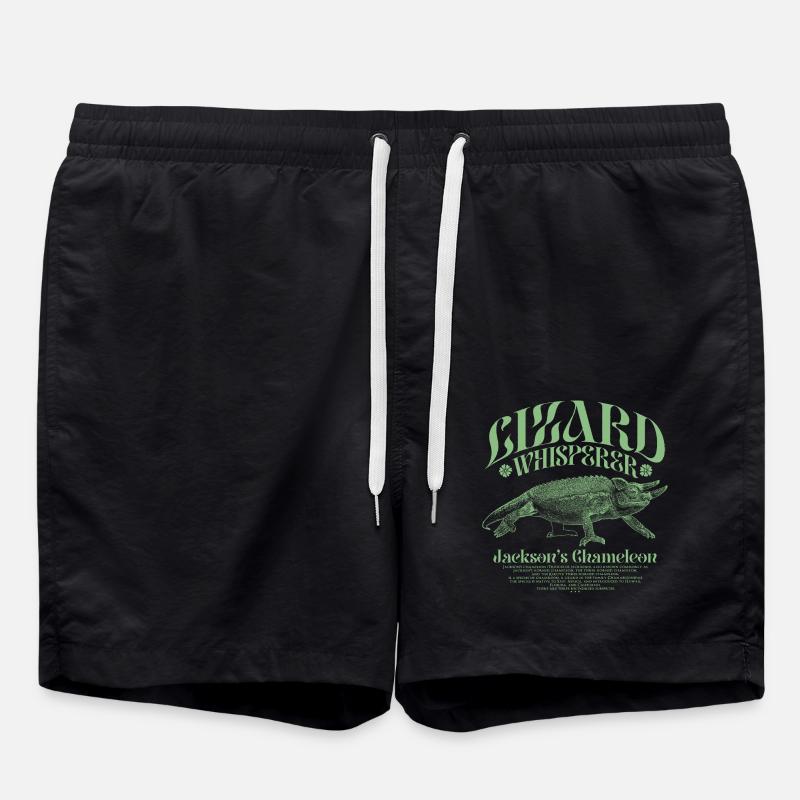 Jackson's Chamäleon Echsenflüsterer - Badeshorts - Schwarz