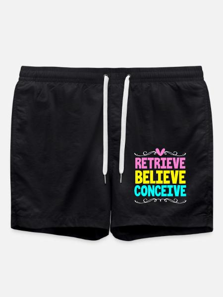 Embryo Transfer Day Fetus - Swim Trunks - black