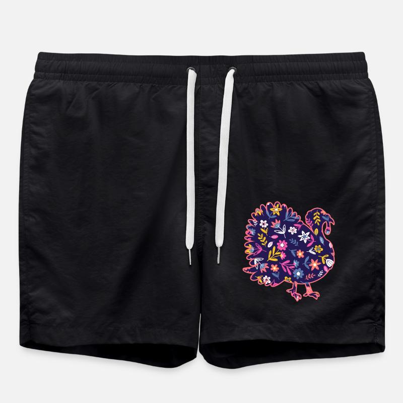 Poulets Coq Dinde - Short de bain - noir