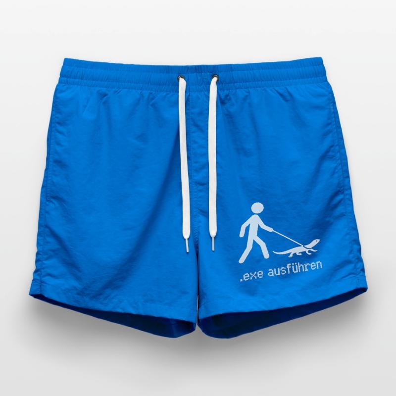 EXE Run Admin Computer Scientist Programmer Swim Trunks