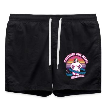 Certified Big Mama - Badeshorts - Schwarz - Vorne - AI Model Male 185 light (185cm)