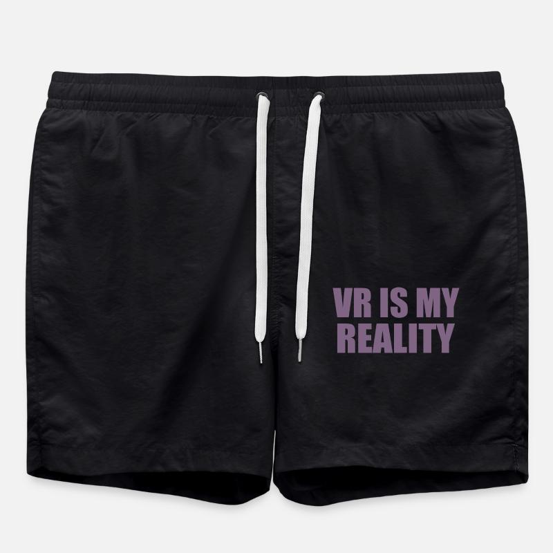VR is my REALITY - Swim Trunks - black