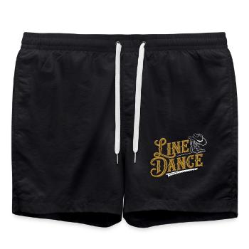 La danse en ligne, quoi d’autre ? Formation de danse en ligne - Short de bain - noir - Devant - AI Model Male 185 light (185cm)