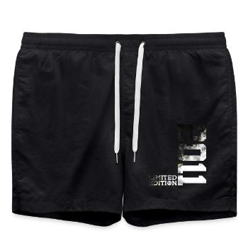 LIMITED EDITION 2011 COOL 15. GEBURTSTAG - Badeshorts - Schwarz - Vorne - AI Model Male 185 light (185cm)