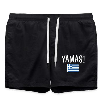 Yamas - Short de bain - noir - Devant - AI Model Male 185 light (185cm)
