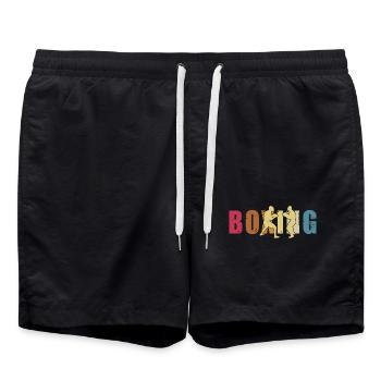 Boxen - Badeshorts - Schwarz - Vorne - AI Model Male 185 light (185cm)