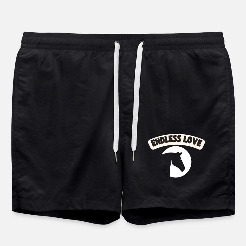 Endless love horse - Swim Trunks - black