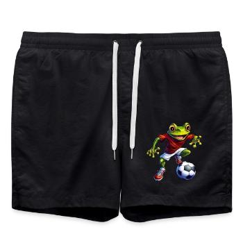 Football des grenouilles - Short de bain - noir - Devant - AI Model Male 185 light (185cm)