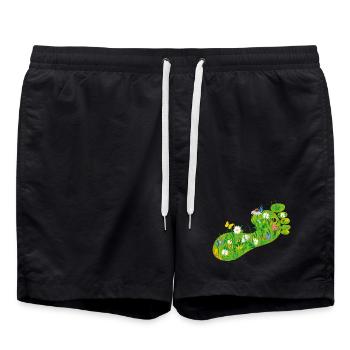 ecological Footprint - Swim Trunks - black - Front - AI Model Male 185 light (185cm)