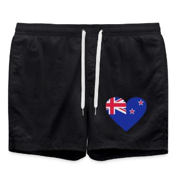 2541614 14657116 nouvelle-Zélande - Short de bain - noir - Devant - AI Model Male 185 light (185cm)