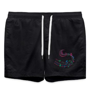 Musique - Short de bain - noir - Devant - AI Model Male 185 light (185cm)