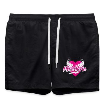 Erzieherin Erzieher - Badeshorts - Schwarz - Vorne - AI Model Male 185 light (185cm)