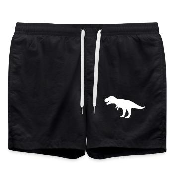 dinosaur - Swim Trunks - black - Front - AI Model Male 185 light (185cm)