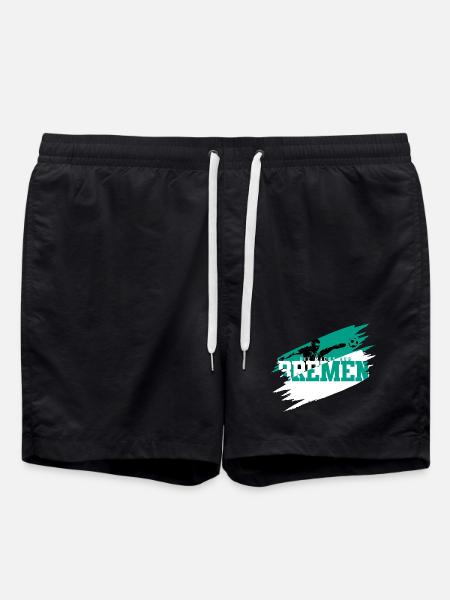 Die Macht aus Bremen Fussball - Badeshorts - Schwarz