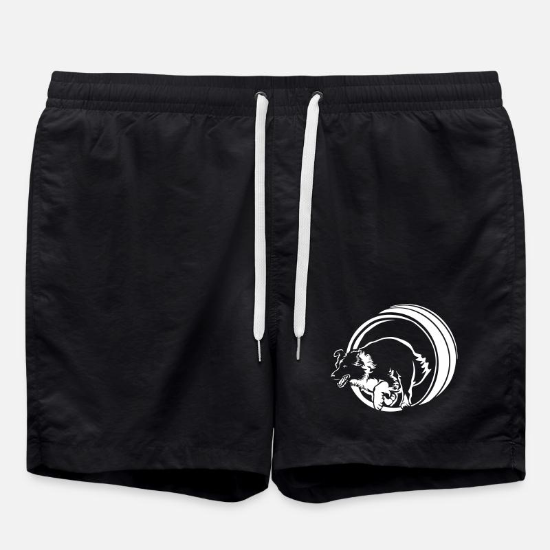 Border Collie « Black Edition » - Short de bain - noir