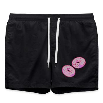 Donuts - Swim Trunks - black - Front - AI Model Male 185 light (185cm)