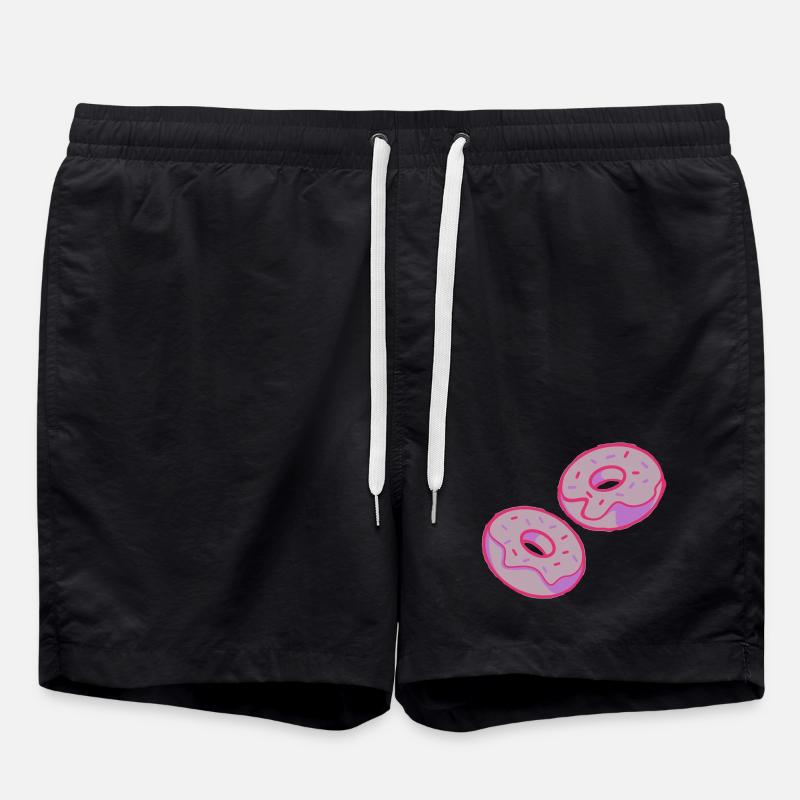 Donuts - Swim Trunks - black