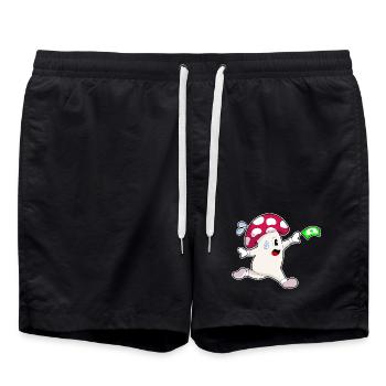 Jogging champignon sport de jogging - Short de bain - noir - Devant - AI Model Male 185 light (185cm)
