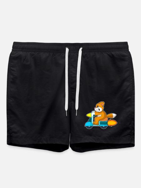 Cat Scooter - Swim Trunks - black