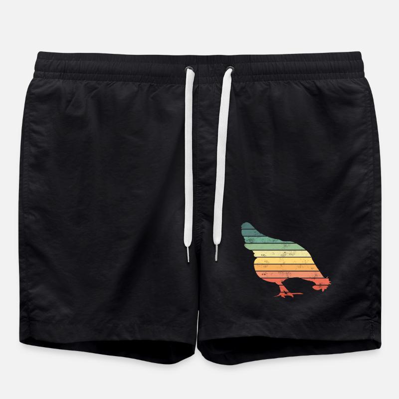 Poulets - Short de bain - noir