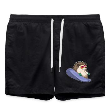 Hedgehog Snowboarder Snowboard - Short de bain - noir - Devant - AI Model Male 185 light (185cm)