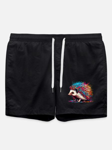 Igel - Badeshorts - Schwarz