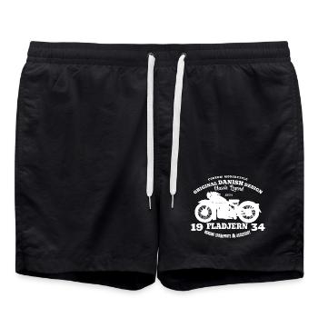 Moto danoise Nimbus 1934 - Short de bain - noir - Devant - AI Model Male 185 light (185cm)