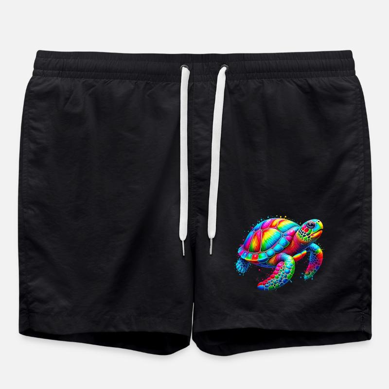 Schildkröte - Badeshorts - Schwarz