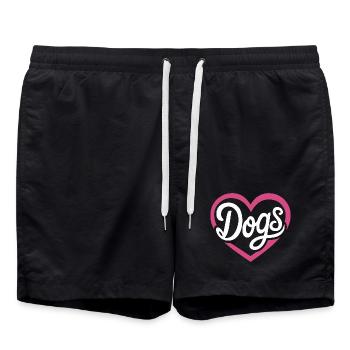 Love Dogs - Swim Trunks - black - Front - AI Model Male 185 light (185cm)