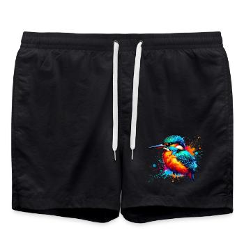 Martin-pêcheur - Short de bain - noir - Devant - AI Model Male 185 light (185cm)