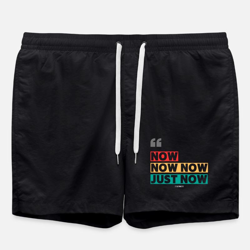 now now - Swim Trunks - black