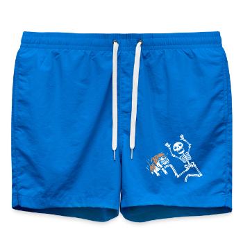 Skeleton running - Badeshorts - Cobalt blue - Vorne