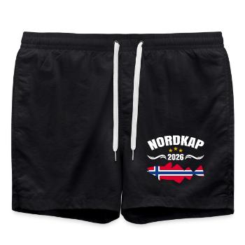 North Cape 2026 - Swim Trunks - black - Front - AI Model Male 185 light (185cm)