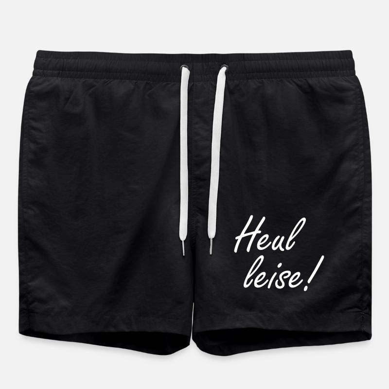 Heul Leise - Badeshorts - Schwarz