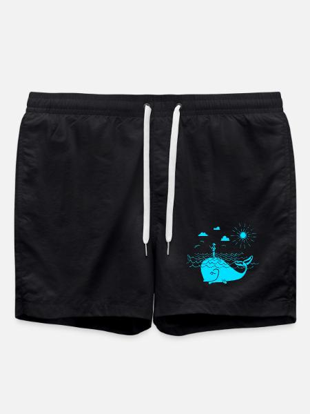 SOUPER - Short de bain - noir