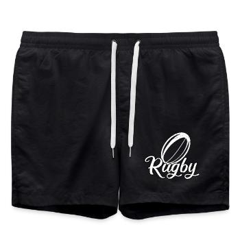 Rugby Stadium Supporter Rugby Player Gift Rugby Sport - Swim Trunks - black - Front - AI Model Male 185 light (185cm)