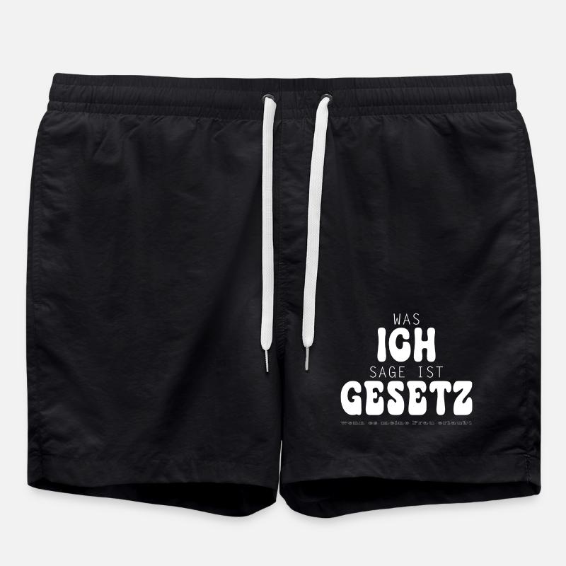 What I'm saying is law - Swim Trunks - black