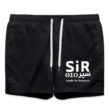 Sir Maroc Made in Morocco - Swim Trunks - black - Front - AI Model Male 185 light (185cm)