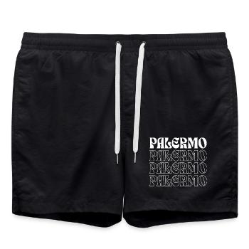 Conception du logo à Palerme - Short de bain - noir - Devant - AI Model Male 185 light (185cm)