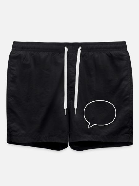 Personalize your own speech bubble comic - Swim Trunks - black