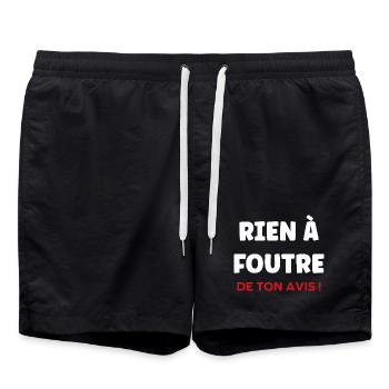 Ist mir scheißegal. - Badeshorts - Schwarz - Vorne - AI Model Male 185 light (185cm)