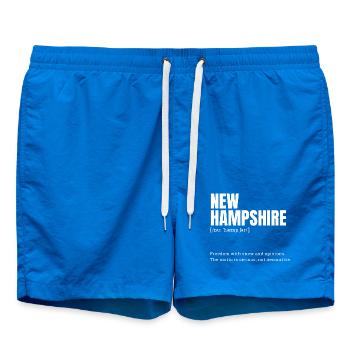 Texte de la neige du New Hampshire - Short de bain - cobalt blue - Devant