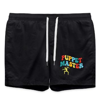 Puppet Master: Colorful Swing Silhouette - Swim Trunks - black - Front - AI Model Male 185 light (185cm)