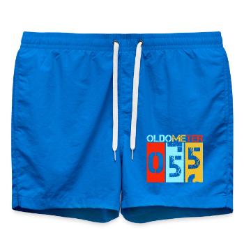Oldometer 55 Fifty Fifth Birthday - Swim Trunks - cobalt blue - Front