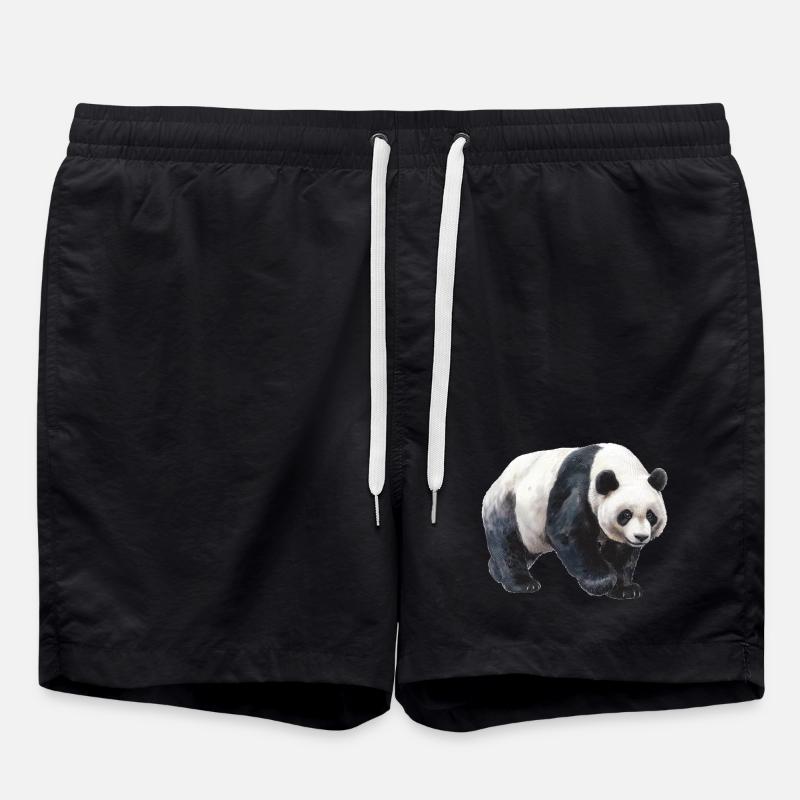 Panda - Swim Trunks - black