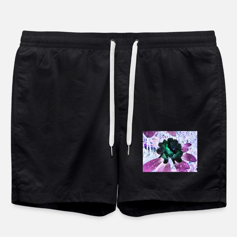 Disposition Hyperflora de Neonblumen - Short de bain - noir